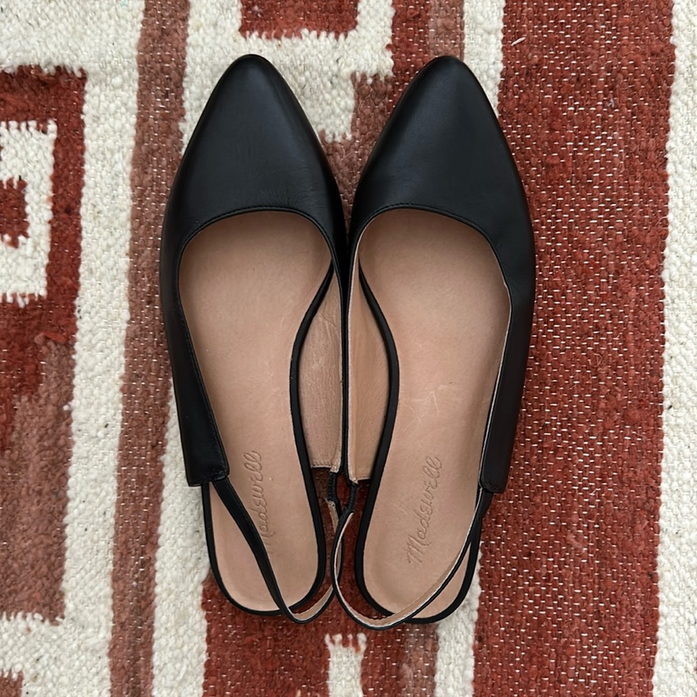 Black Madewell Leather Flats